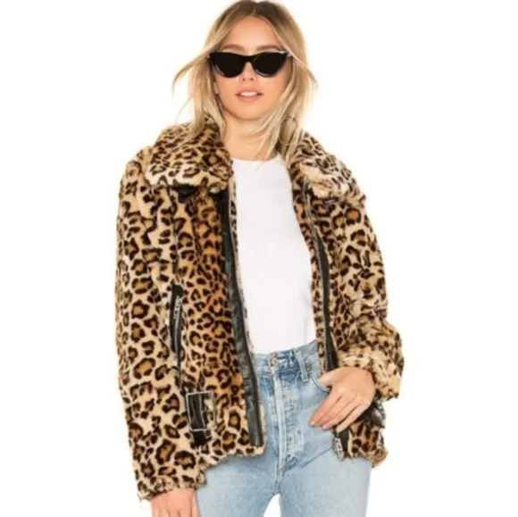 BLANK NYC Note To Self Faux Fur Moto Jacket NEW - Picture 3 of 13